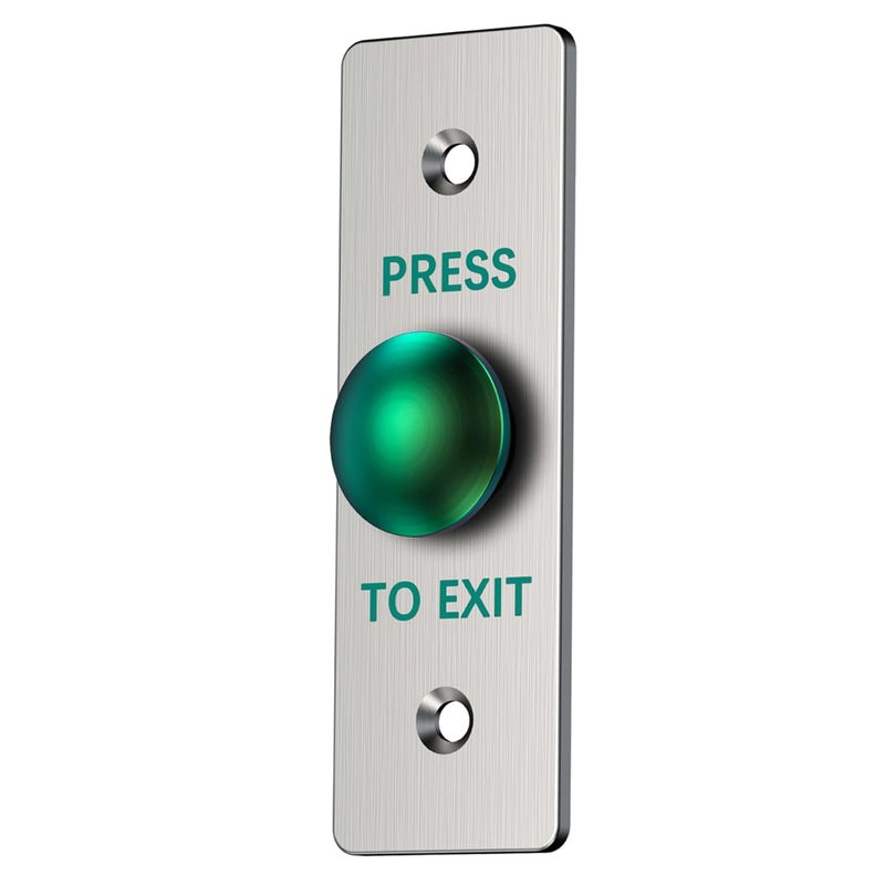 YANWIN Push to Exit Button for Door Access Control Big Press Button Waterproof Stainless Steel Shell with Back Mounted Box NO/COM Output - Image 2